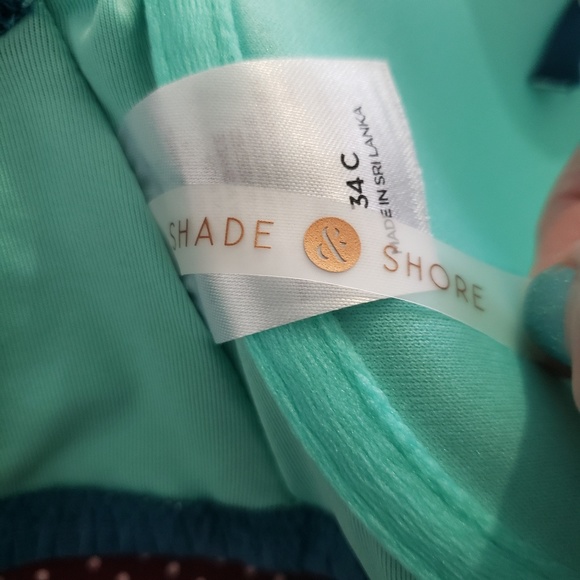 NWOT Shade & Shore Bra Size Bandeau Swim Top 34C - Picture 6 of 7